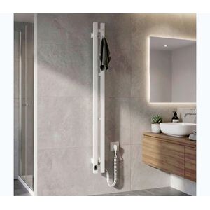 Vertaduro - Elektrický sušiak na uteráky s termostatom VEO 70W/230V 120x9 cm IP44 biely pravý 12-134053-0912-V vyobraziť