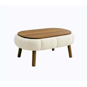 Konferenčný stolík FELPO 68x98 cm krémová/orech 251BLS1200 vyobraziť