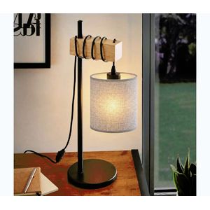 BRILAGI - Stolná lampa NUBILA 1xE27/40W/230V hnedá/čierna/šedá EG780173+BG1582 vyobraziť