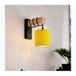 BRILAGI - Nástenné svietidlo NUBILA 1xE27/60W/230V hnedá/čierna/žltá EG44078+BG2452 vyobraziť