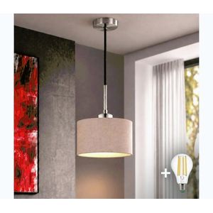 Eglo - LED luster na lanku TUNJA 1xE27/60W/230V pr. 20 cm béžová/čierna EG32517+NSTK9969 vyobraziť