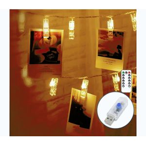 B.V. - LED dekoračný reťaz 20xLED/5W/USB 6 m teplá biela B103031XG vyobraziť