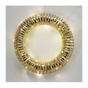 Koopman LED vianočný veniec 30xLED/3xAA pr. 40 cm teplá biela veniec/zlatá AMZ141540 vyobraziť