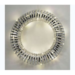 Koopman LED Vianočný veniec 30xLED/3xAA pr. 40 cm teplá biela veniec/strieborná AMZ141740 vyobraziť