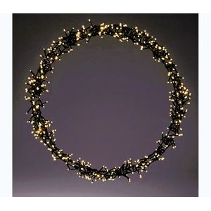 Koopman LED vonkajšia vianočná dekorácia 500xLED/230V pr. 58 cm IP44 teplá biela veniec/čierna AMZ202150 vyobraziť