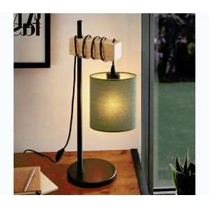 BRILAGI - Stolná lampa NUBILA 1xE27/40W/230V hnedá/čierna/zelená EG780173+BG1576 vyobraziť
