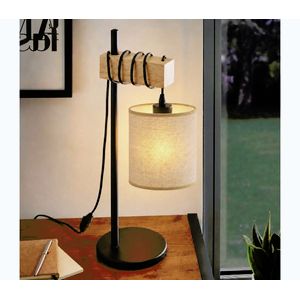 BRILAGI - Stolová lampa NUBILA 1xE27/40W/230V hnedá/čierna/svetlohnedá EG780173+BG1584 vyobraziť