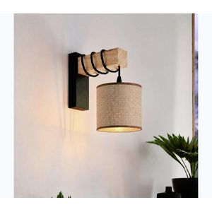 BRILAGI - Nástenné svietidlo NUBILA 1xE27/60W/230V hnedá/čierna EG44078+BG1583 vyobraziť