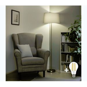 BRILAGI - LED stojacia lampa CERIA 1xE27/40W/230V priemer 45 cm šedá/matný chróm SA2188+EG781042 vyobraziť