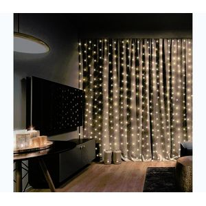 BRILAGI - LED vianočný záves 300 LED/8 funkcií/3×AA/USB 1, 2 m teplá biela 1V10-WW-OEM1 vyobraziť