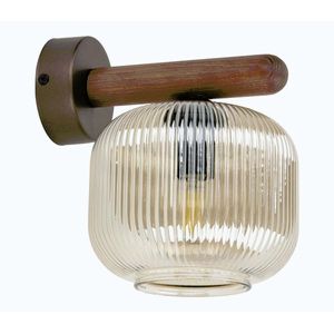Nástenná lampa SALVIA 1xE14/10W/230V hnedá/dymová hnedá 11067 vyobraziť