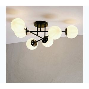 Prisadený luster MALENA 6xE14/5W/230V hnedá/biela LM-6.341/FOSFORUS/BIAŁY vyobraziť