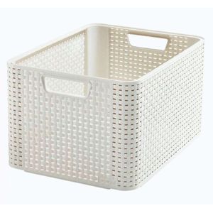 CURVER - Úložný box imitácia ratanu Style 2 L, krémový vyobraziť