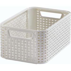 CURVER - Úložný box imitácia ratanu Style 2 S, krémový vyobraziť