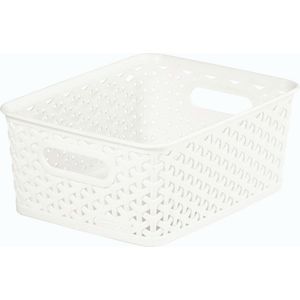 CURVER - Úložný box imitácia ratanu Y Style S, biely vyobraziť