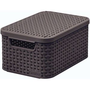 CURVER - Úložný box s vekom, STYLE S hnedý vyobraziť