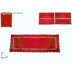 MAKRO - Obrus stredový vianočný červený 86x31cm rôzne druhy vyobraziť