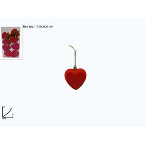 MAKRO - Srdcia zamat. 7cm 8ks box vyobraziť