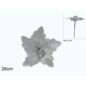 MAKRO - Stonka kvet zamat. 26cm biela vyobraziť