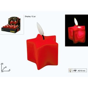 MAKRO - Sviečka vianočná 8x6cm LED červená vyobraziť