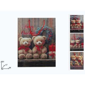 MAKRO - Taška vianočná medvedík 61x44x17cm rôzne motívy vyobraziť