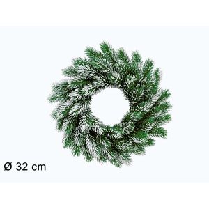 MAKRO - Veniec na dvere 32cm zasnežený vyobraziť