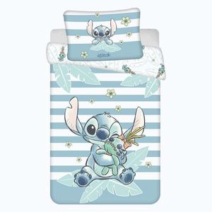 Svetlomodrá bavlnená detská obliečka do postieľky 100x135 cm Lilo & Stitch "Tropical Hugs" – Jerry Fabrics vyobraziť