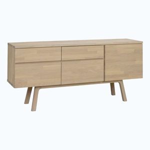 Komoda z dubového dreva v svetlo prírodnej farbe 170x77x42 cm Cleardale – Rowico vyobraziť