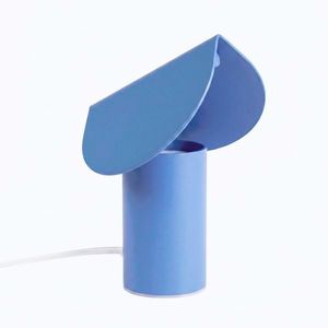 Svetlomodrá hliníková LED stolová lampa (výška 15 cm) BISCUIT – Thoro vyobraziť