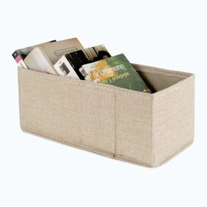 Béžový látkový úložný box 28x12x12 cm Sandy – Compactor vyobraziť