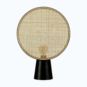Matne čierna/v prírodnej farbe kovová stolová lampa (výška 48, 5 cm) Tierra – Nova Luce vyobraziť