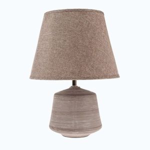 Béžová/svetlohnedá keramická stolová lampa s textilným tienidlom (výška 33 cm) Filia – Dakls vyobraziť