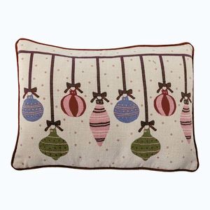 Bavlnený dekoračný vankúš s vianočným motívom 35x50 cm Ornamentia – Bloomingville vyobraziť