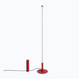 Červená kovová LED stojacia lampa (výška 150 cm) TRANG – Thoro vyobraziť