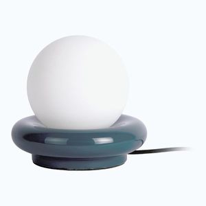 Tmavomodrá keramická stolová lampa (výška 19 cm) Catania Ring – Leitmotiv vyobraziť