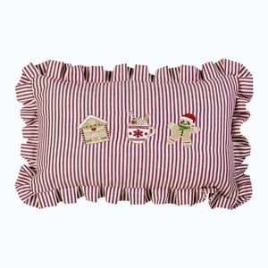 Dekoračný vankúš s vianočným motívom 30x50 cm Christmas Gingerbread Stripe – Catherine Lansfield vyobraziť