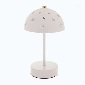 Biela kovová detská stolová lampa Butterfly – Dakls vyobraziť