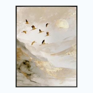 Tlačený obraz s rámom 60x80 cm Golden Peaks II – Styler vyobraziť