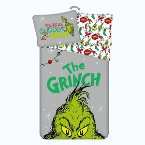 Zelená/sivá bavlnená detská obliečka na jednolôžko 200x140 cm Grinch – Jerry Fabrics vyobraziť