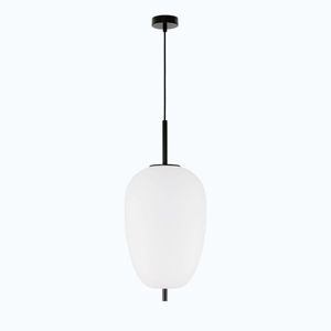 Biele/čierne sklenené závesné svietidlo ø 27 cm Lato – Nova Luce vyobraziť