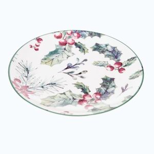 Biely dezertný porcelánový tanier ø 19 cm – Dakls vyobraziť