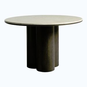 Okrúhly jedálenský stôl s mramorovou doskou ø 120 cm Piazze – Unique Furniture vyobraziť