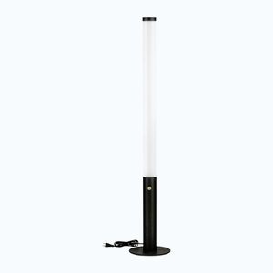 Matne čierna oceľová LED stojacia lampa so stmievačom s tienidlom z akrylového skla (výška 141 cm) Glaze – Nova Luce vyobraziť
