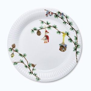 Biely porcelánový tanier s vianočným motívom ø 27 cm Hammershøi Christmas – Kähler Design vyobraziť