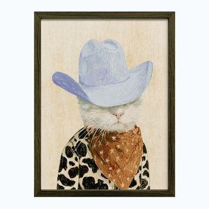 Tlačený obraz s rámom 30x40 cm Howdy Cat – Styler vyobraziť