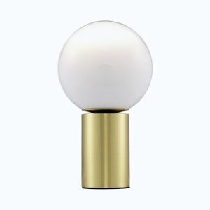 Biela/v zlatej farbe sklenená stolová lampa (výška 35, 5 cm) Vita – Nova Luce vyobraziť