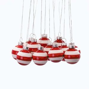 Sklenené ručne vyrábané vianočné gule v súprave 12 ks ø 3 cm Bauble Stripe – Sass & Belle vyobraziť