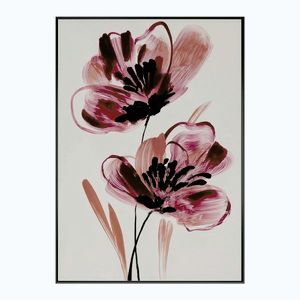 Tlačený obraz s rámom/na plátne 70x100 cm Burgundy Blooms – Styler vyobraziť