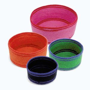 Košíky v súprave 4 ks z juty ø 23x11 cm – Rex London vyobraziť