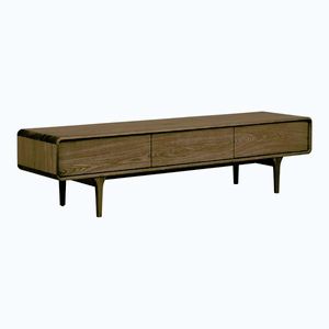 Tmavohnedý TV stolík v dekore duba 180x45x45 cm Darwin – House Nordic vyobraziť